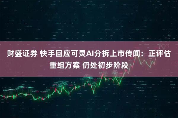 财盛证券 快手回应可灵AI分拆上市传闻：正评估重组方案 仍处初步阶段